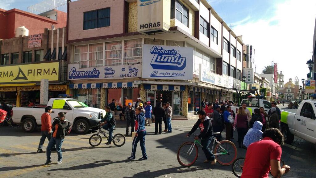 Comunas se manifiestan en Chiautempan por falta de recursos