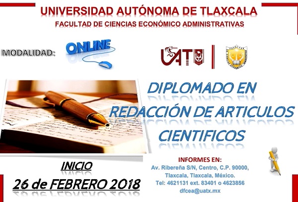 Impartirá UAT el Diplomado: Redacción de Artículos Científicos