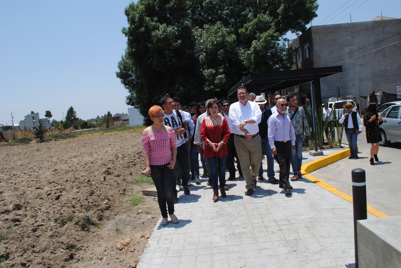 Inspecciona Rosario Robles obra en Zacatelco