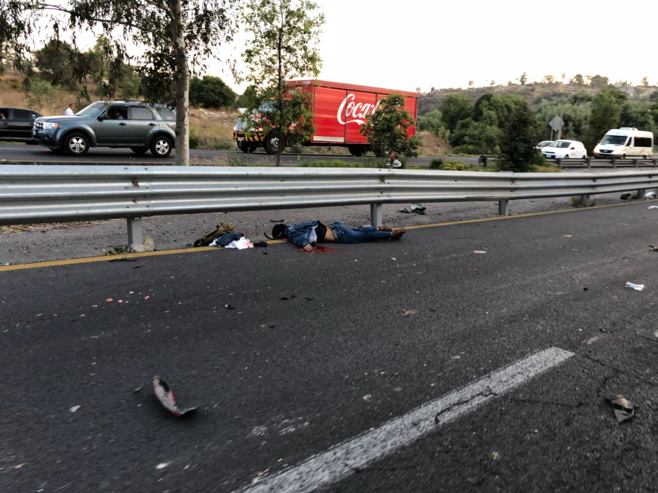 Muere motociclista tras accidente en la Apizaco-Tlaxcala