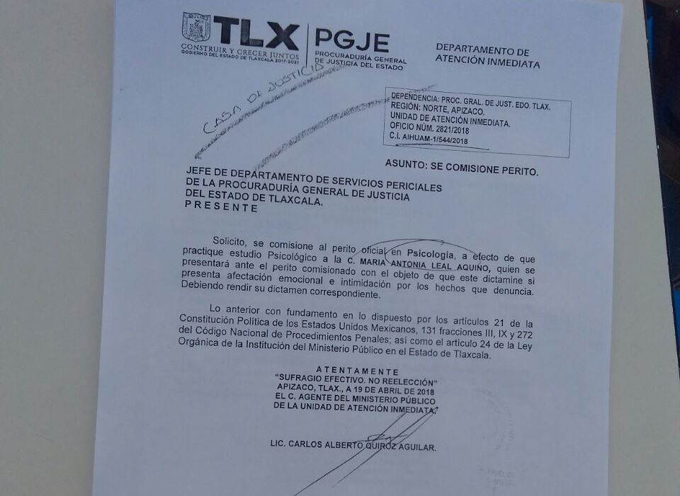 Denuncian a Edil y Jefe Policiaco de Ixtenco por intimidación