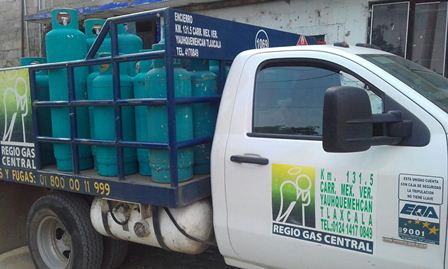 Roban camión de Regio Gas Central en Huamantla