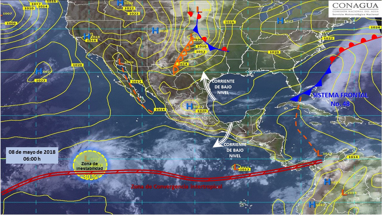 Se prevén  lluvias con intervalos de chubascos para Tlaxcala