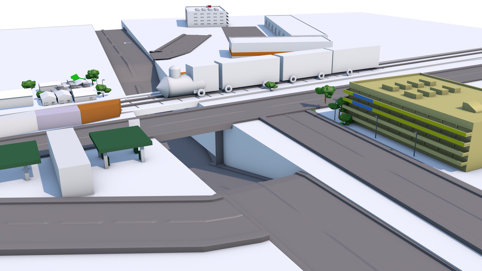 Así luciría el paso a desnivel que propuso Humberto Macías