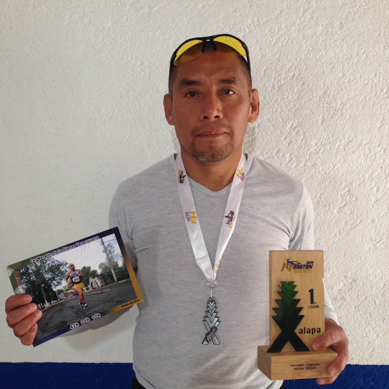 Maratonista de Zacatelco gana primer lugar en categoría master