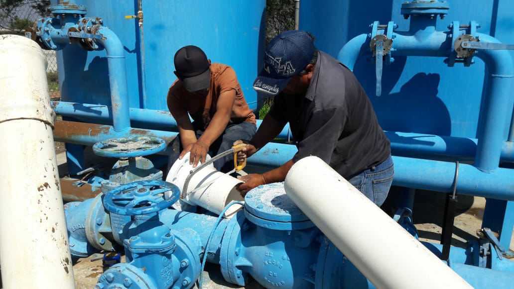 Realizan mantenimiento del Pozo de Charlotte en Tzompantepec