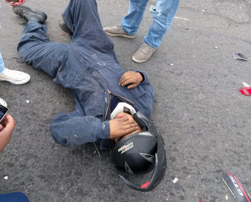 Atropellan a motociclista en Acuitlapilco
