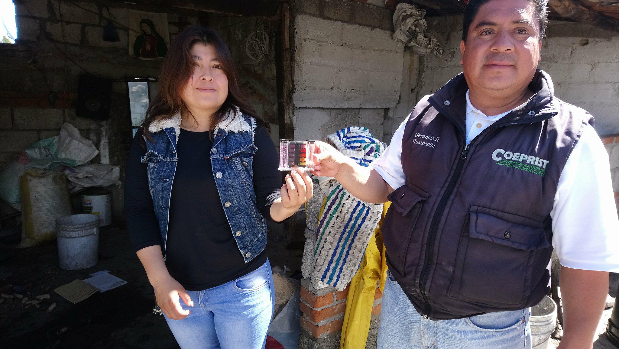 Cloran pozo de agua en San Mateo Tzompantepec