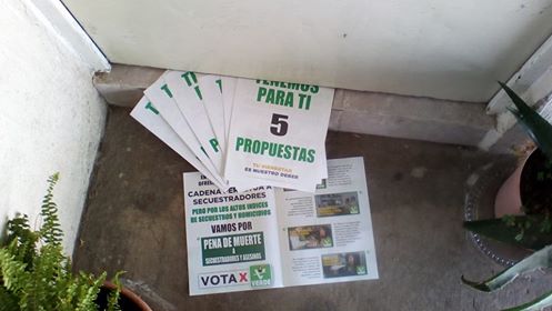 Denuncia ciudadana: Alegan electores que el PVEM contamina con propaganda