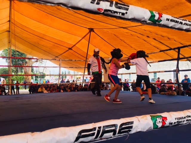 Previenen en Tetla con sparring de box tráfico y consumo de drogas