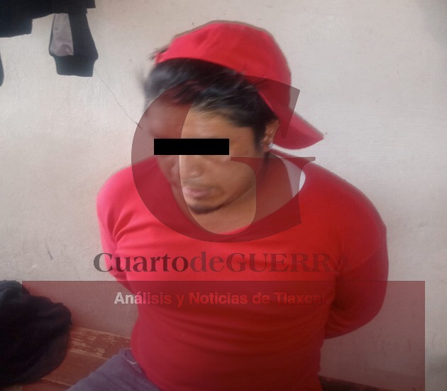 Asegura Policía Municipal de Zacatelco a presunto ladrón