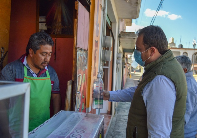 Continúa Emiliano Zapata reforzando medidas sanitarias contra Covid-19