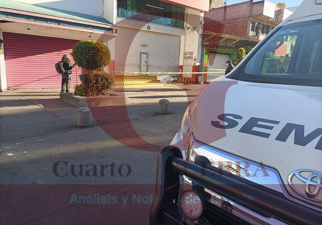 Fallece sujeto en la vía pública en Chiautempan