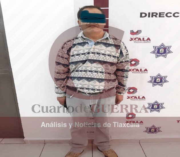 Aseguran a presunto ladrón en la capital tlaxcalteca