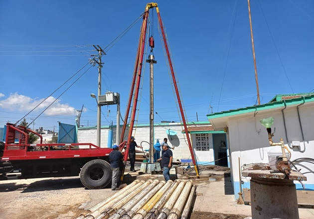 Concluye CAPAM de Huamantla maniobras de mantenimiento del pozo San Antonio