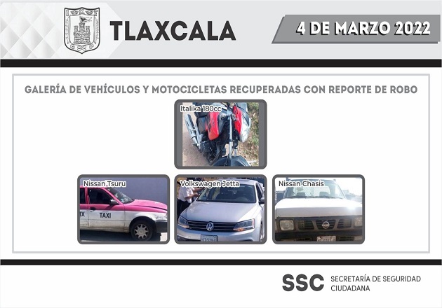 Operativos permanentes para la recuperación de vehículos robados: SSC