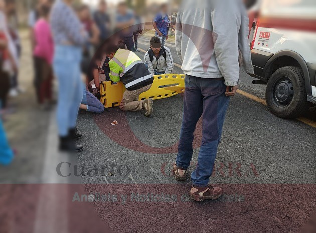 Por derrape de motocicleta, hombre resulta herido en Ixtacuixtla