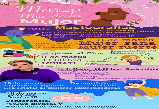 Conmemora Ayuntamiento de Huamantla Día Internacional de la Mujer con diversas actividades