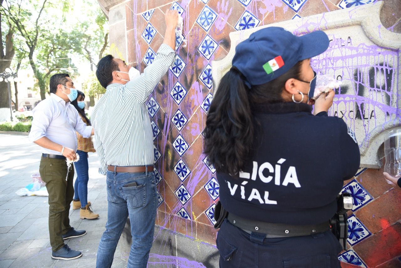 Ayuntamiento de Tlaxcala trabaja con INAH y gobierno estatal para reparar inmuebles dañados