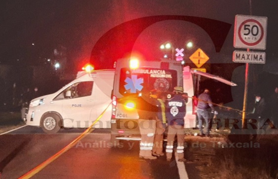 Mueren dos hombres tras accidentes de carretera, en Texcalac, Apizaco
