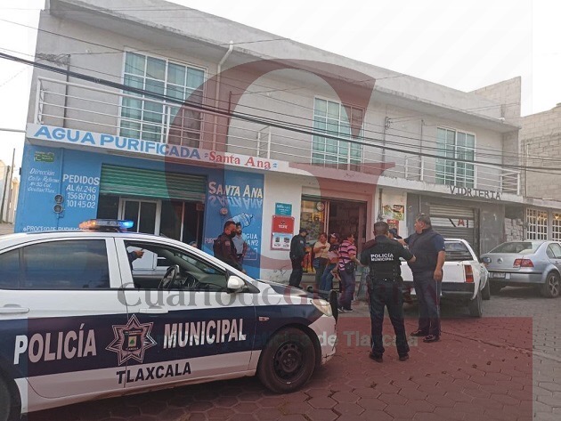 Asegura policía de Tlaxcala Capital a posible agresor