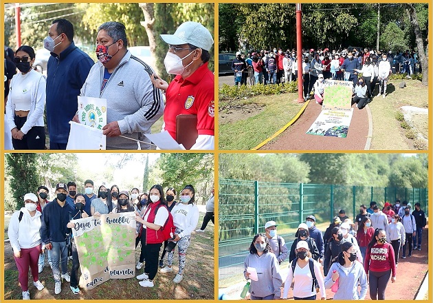 Realiza UATx caminata a favor del medio ambiente