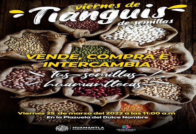 Se realizará en Huamantla el primer viernes de Tianguis de Semilla