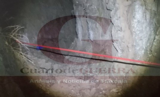 Adulto mayor cae a barranca y pierde la vida en el municipio de Tetla