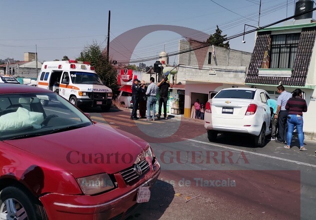 Choque en Acuitlapilco, Tlaxcala, deja dos lesionados