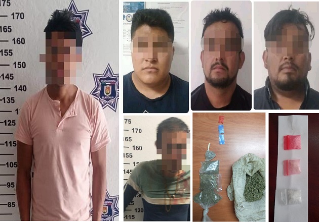 SSC detiene en acciones diferentes a cinco sujetos por posesión de sustancias ilegales