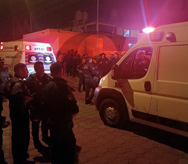 Genera intensa movilización policiaca riña entre una familia, en Tlaxcala