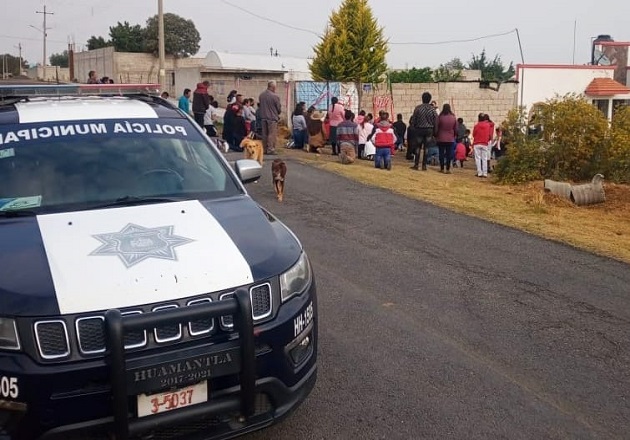 En Huamantla, mantienen corporaciones de seguridad vigilancia en actividades religiosas