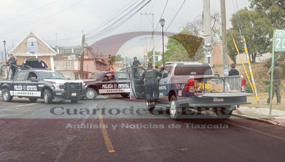 Calcinan a un presunto ladrón de casa-habitación, en Tlalcualpan, Chiautempan