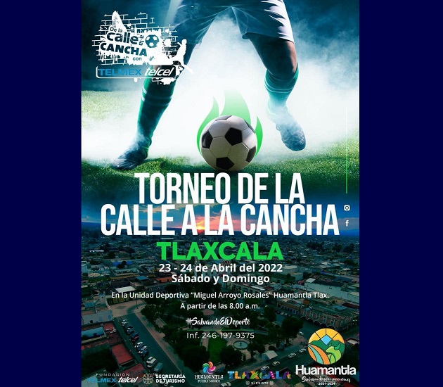 Invita gobierno de Huamantla a participar en torneo de fútbol “De la calle a la cancha”