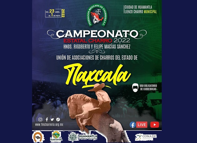 Se realizará en Huamantla el Campeonato Estatal Charro 2022