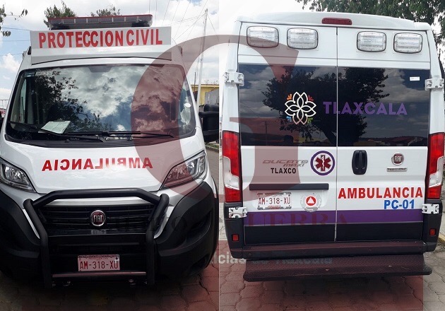 Emplacan ambulancia de Tlaxco, de acuerdo con las Normas Vigentes