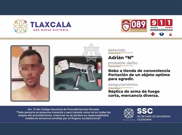 La SSC detiene a una persona por presunto robo a comercio