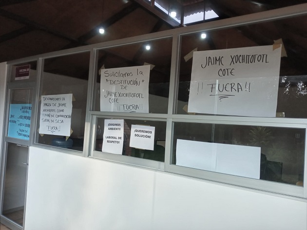 Por hostigamiento laboral, trabajadores cierran oficinas a vocero de SESA