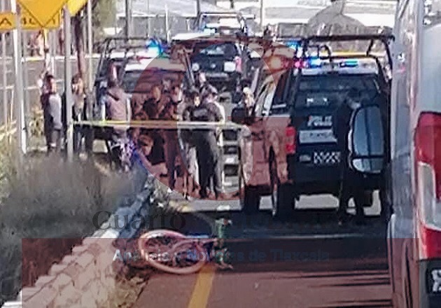 Patrulla estatal atropella y mata a albañil que viajaba en bicicleta, sobre la Vía Corta