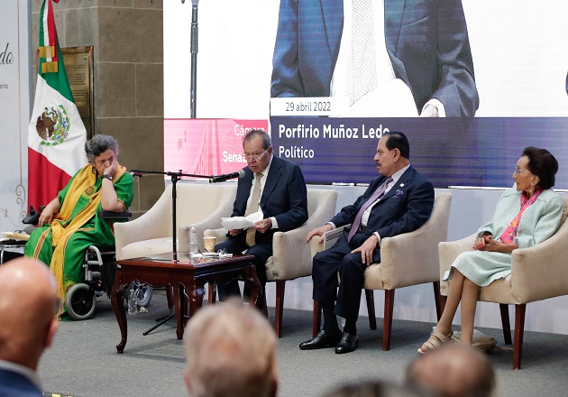 Rinden homenaje en el Senado a Porfirio Muñoz Ledo