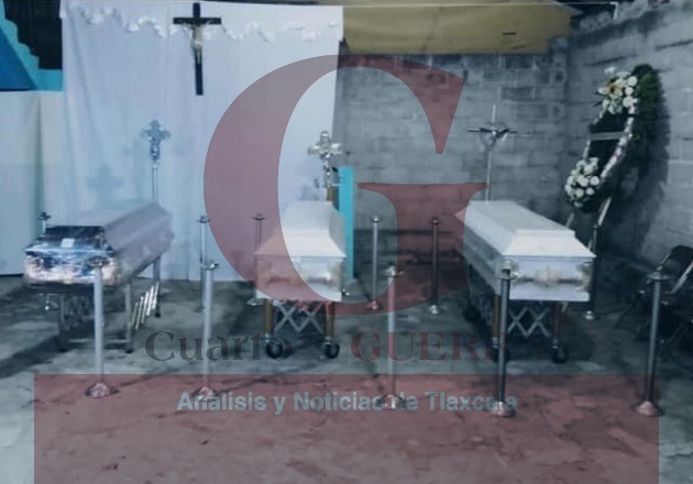 Velan en Texcalac los restos de jóvenes asesinados y abandonados al lado del Atoyac