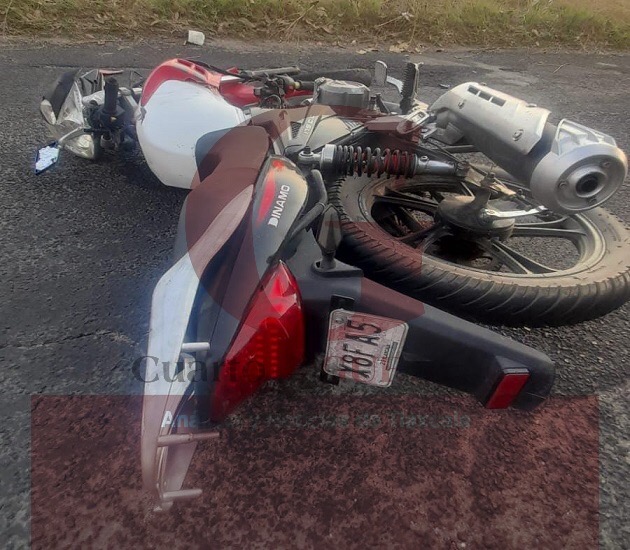 Muere motociclista al sufrir derrape, en San Pablo del Monte