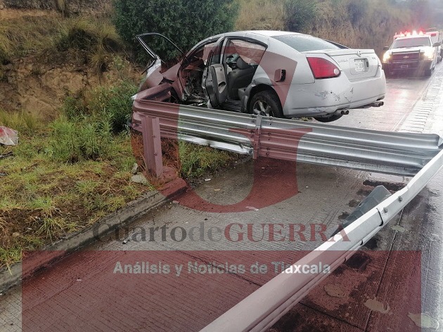Por fuerte accidente en el Arco Norte, un hombre resulta severamente lesionado