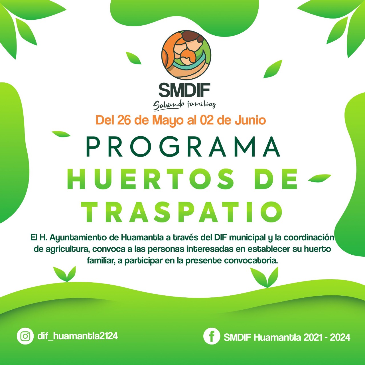 Convoca SMDIF de Huamantla a participar en el programa ‘Huertos de traspatio’