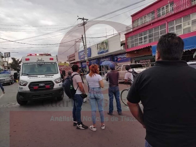 Conato de incendio en céntrico almacén de Apizaco moviliza a cuerpos de emergencia