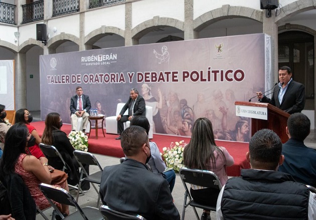 Rubén Terán inaugura el Taller de Oratoria y Debate Político en el Congreso de Tlaxcala