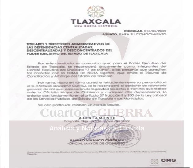 Poder Ejecutivo reconocerá a dirigencia del ‘7 de Mayo’ hasta que tenga la toma de nota