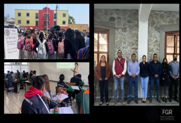 Imparte FGR pláticas de prevención del delito a diversas instituciones en Tlaxcala