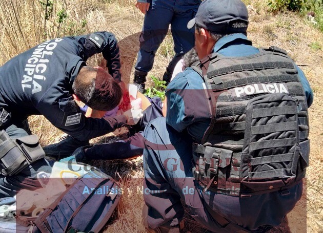 Derrapa motociclista poblano, en Tetlatlahuca