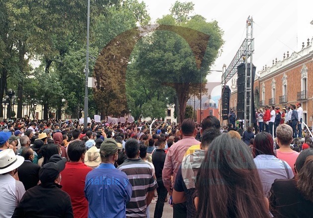 Con movilización, demandan sindicalizados del ‘7 de Mayo” expedición de toma de nota